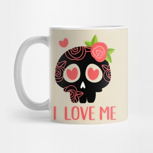 I Love Me Text Art Mug